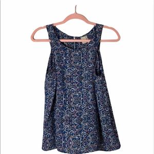 Paper Crane sleeveless paisley print top